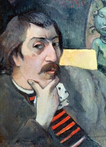 Portrett av kunstneren med idol, ca. 1893